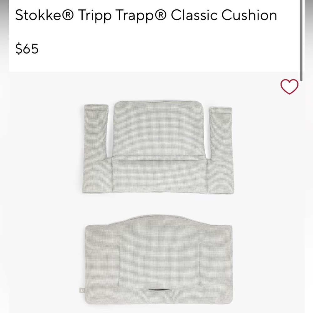 COPY - Tripp trapp Stokke cushion cover Nordic grey good condition